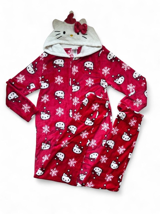 Hello Kitty Other - Hello Kitty Red Hooded Tall Onesie Christmas Holiday Pajama